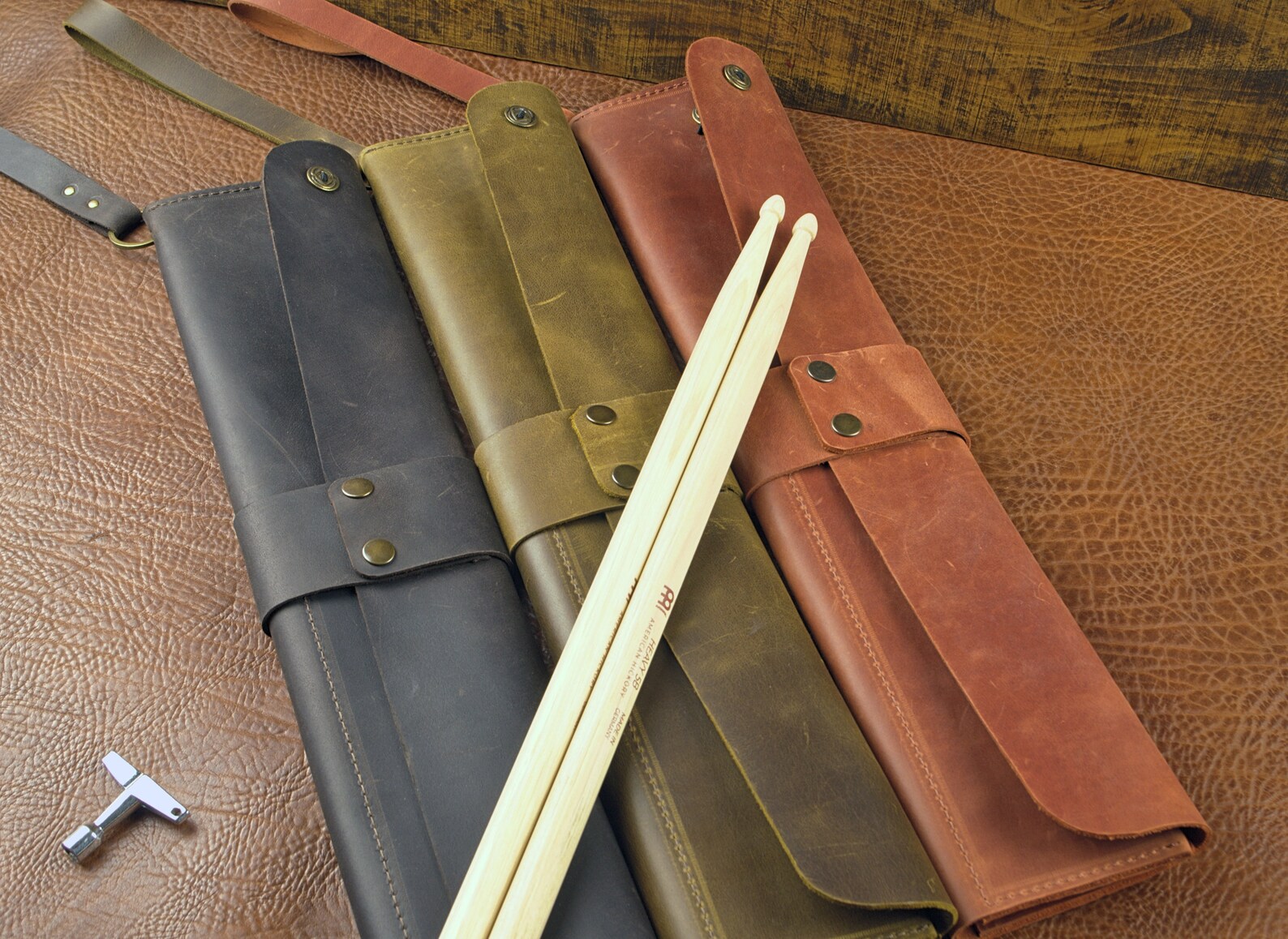 Leather Drum stick case Personalized drumstick bag Gift for Etsy