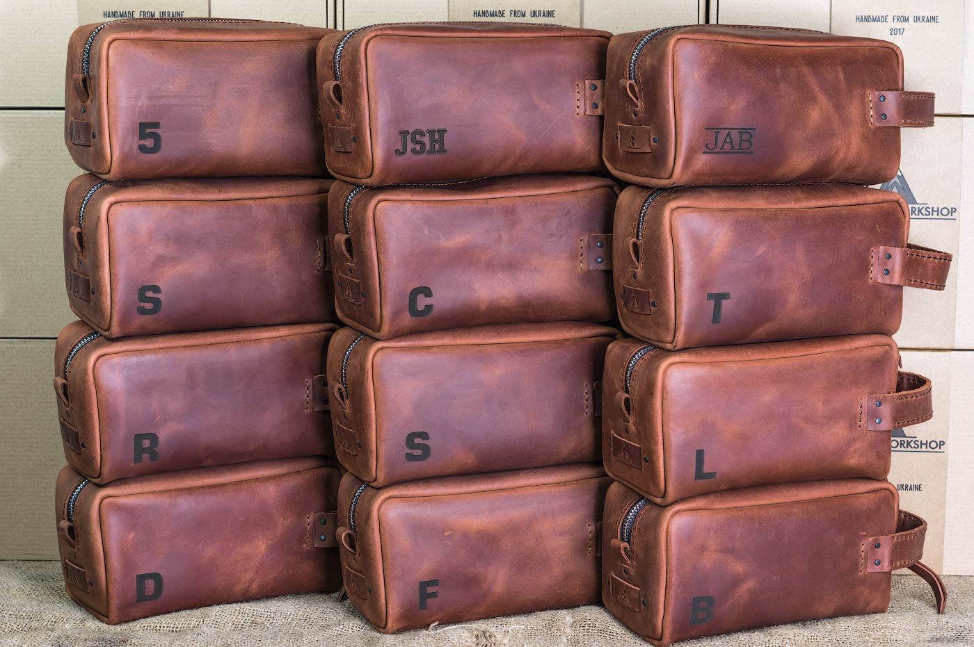 Custom Mens Leather Toiletry Bag Personalized Toiletry Bag Etsy