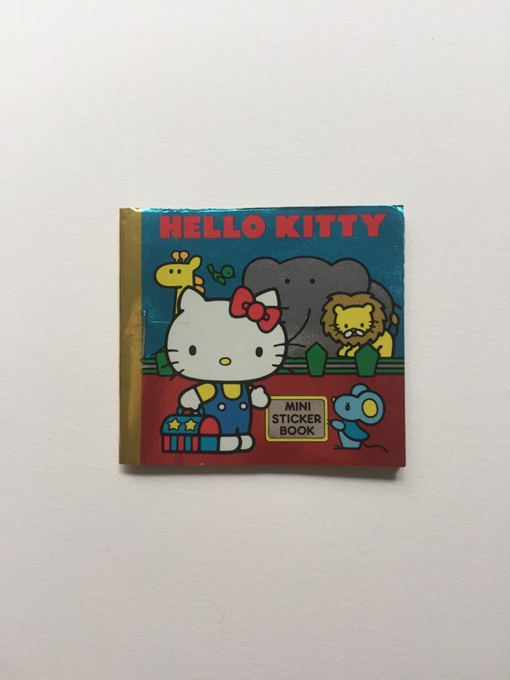 Vintage Sanrio HELLO KITTY Mini Sticker Book 1984 