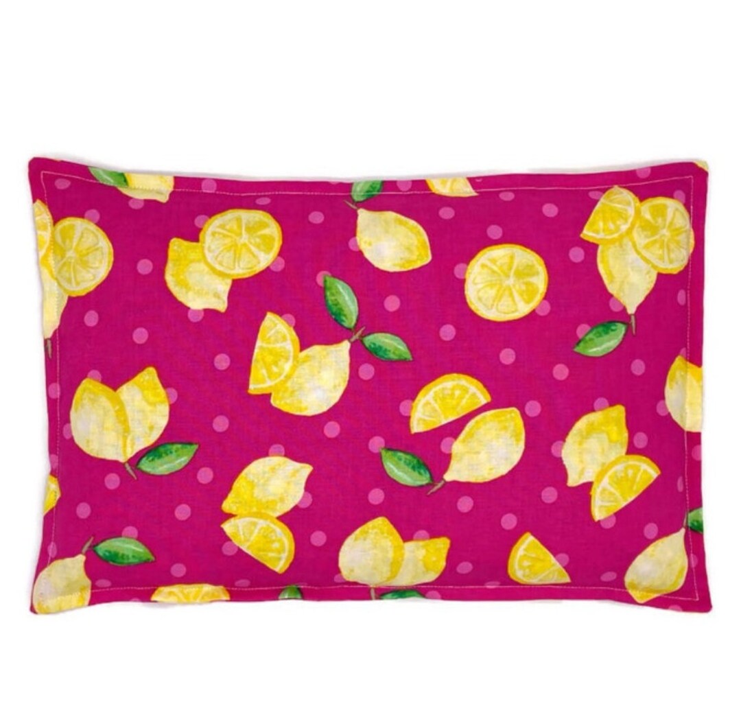 Pink Lemon Heating Pad Microwavable Corn Bag Cancer Care Package for