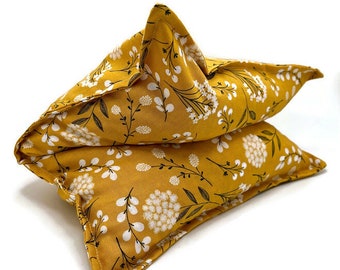 Large Corn Heating Pad – Microwavable Hot Cold Pack for Pain Relief, Handmade Comfort Gift