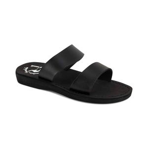 Jerusalem Sandals - Aviv Vegan - Women&#39;s Leather  Alternative Sandal | Black