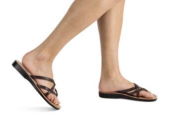 Jerusalem Sandals - Tamar Vegan - Women's Leather  Alternative Sandal | Brown
