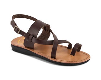 Jerusalem Sandals - Bethany Vegan - Women's Leather  Alternative Sandal | Brown