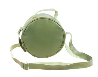 Jerusalem Sandals - Round Leather Bag | Green
