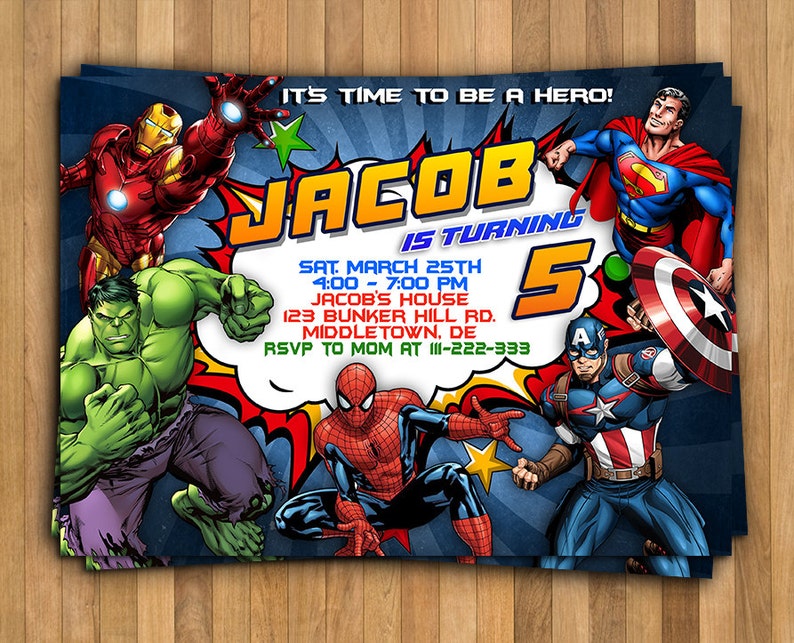 Supereroi festa di compleanno di supereroe Avengers Super Etsy