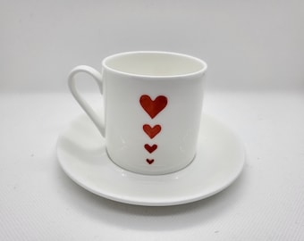 Taza y platillo de espresso