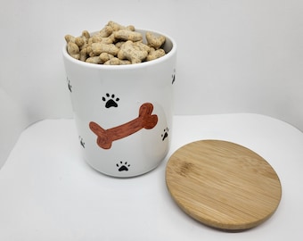 Pet paw biscuit jar