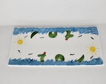 Rectangular serving plate