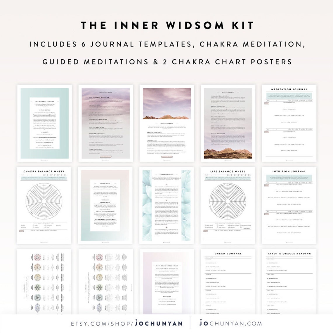 Inner Wisdom Kit / Intuition Kit, Journal Template, Journal Sheet ...