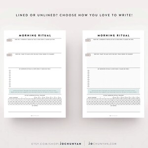 Daily Rituals Kit / Night Ritual, Morning Ritual, Journal Template ...