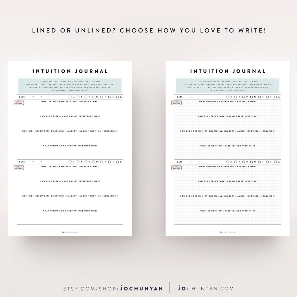 Inner Wisdom Kit / Intuition Kit Journal Template Journal Etsy