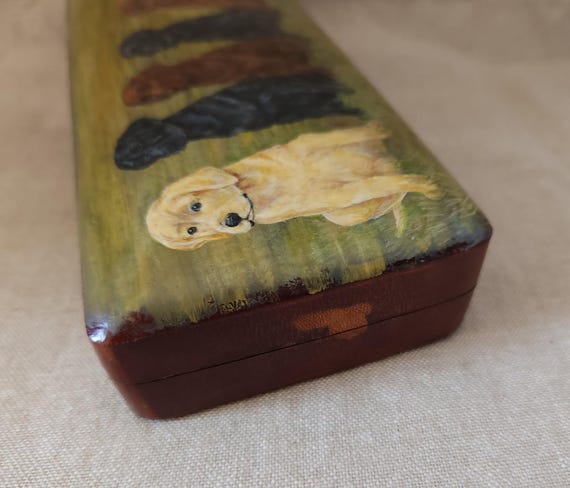 Labrador Retriever Collectable Box Hand Painted One of A Kind