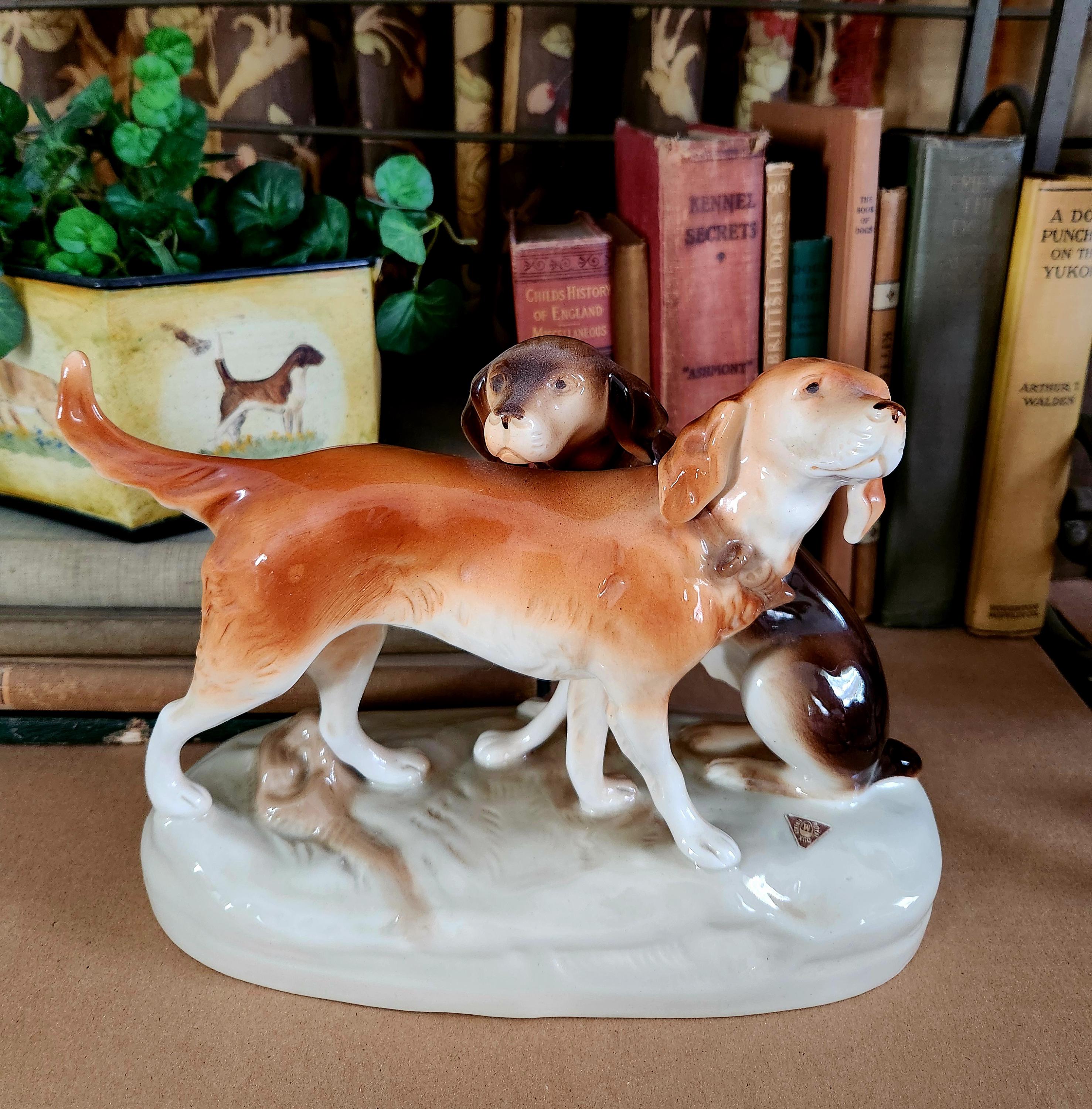 Royal Dux Fox - Etsy