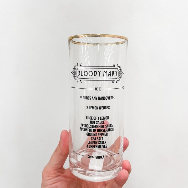 Bloody Mary Glasses Etsy