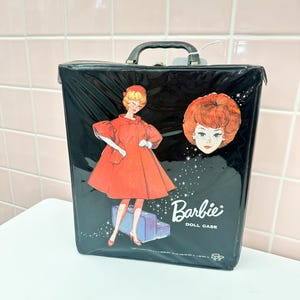 Vintage Barbie Doll Case Black - Etsy