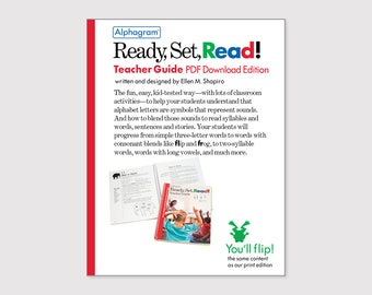 Downloadable Ready, Set, Read! Teacher Guide | PDF | teach reading | phonics | spelling | 60 pages | fun kids' learning activities