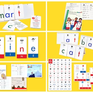 Essential Reading Lehrer Set — 7 tolle Produkte: Curriculum Book, CVC Flip-Book, WordMaker, Big Cards, Spell It Right, Poster, Kurzanleitung