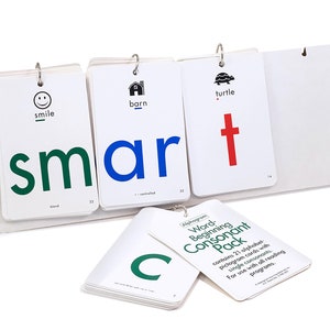 WordMaker, met 6 pakjes Alphagram-flashkaarten voor lettergeluiden, klanken, spelling, lezen, woordspelletjes, klassikaal en bijles
