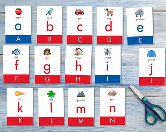 Emoji Alphabet Flash Cards | Printable Phonics Learning (PDF Pattern)