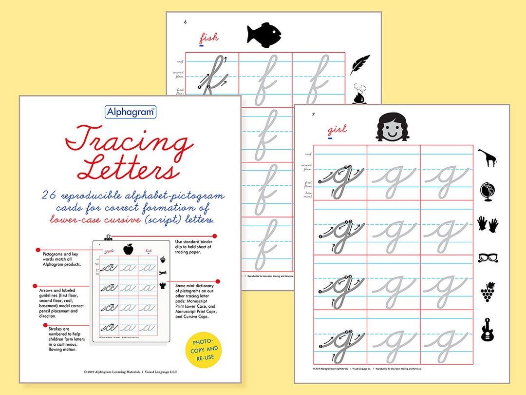 Cursive Handwriting Practice, Lowercase Letter Tracing, Kids Activity ...
