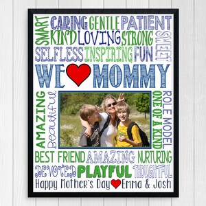 MOTHERS DAY GIFT for Her ~ Mother's Day Print Printable Gift from Children ~ Mommy Gift from Kids We Love Mommy Photo Gift for Mom ~ Digital