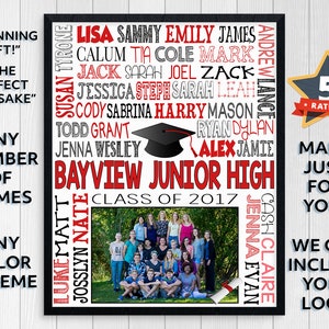 8th GRADE GRADUATION GIFT Middle School Graduation Junior High Graduation Class of 2021 Print Class Picture Printable Graduation digital image 2