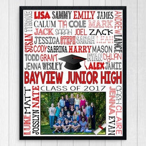 8th GRADE GRADUATION GIFT Middle School Graduation Junior High Graduation Class of 2021 Print Class Picture Printable Graduation digital image 1