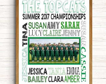 CUSTOM CHEER GIFT ~ Printable Cheer Gifts Digital Cheer Squad Gift Cheer Banquet ~ Personalized Cheerleading Team Photo Cheer Subway Art