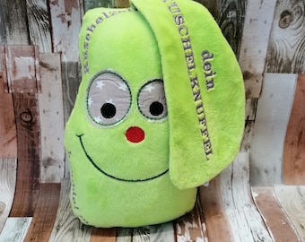 KUSCHELKNUFFEL© Klein, Kissen mit Namen, dein treuer Freund, personalisiertes Geschenk, Wunschfarbe, mini Kissen, Namenskissen