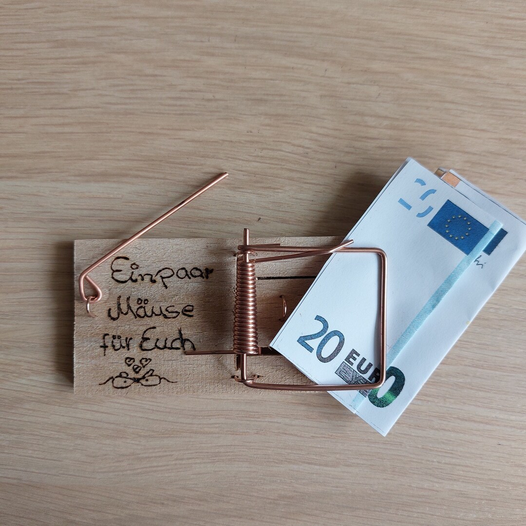 Mausefalle Geldgeschenk Geschenkverpackung Geld Originell Verpackt