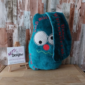 WUTKNUFFEL© GROß Kissen mit Namen, personalisiertes Wutkissen, personalisiertes Geschenk, mini Kissen in Wunschfarbe,Boxsack Bild 1