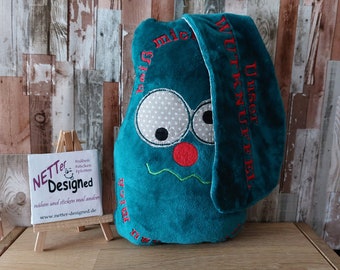 WUTKNUFFEL© GROß Kissen mit Namen, personalisiertes Wutkissen, personalisiertes Geschenk, mini Kissen in Wunschfarbe,Boxsack