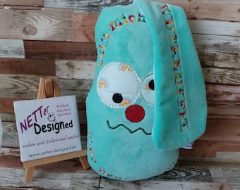 WUTKNUFFEL© in 2 Größen, Rainbow Stickgarn, Kissen mit Namen, personalisiert, Wutkissen, personalisiertes Geschenk, Wunschfarbe, mini Kissen