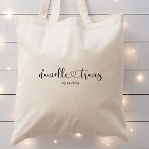 Simple Wedding Tote, Wedding Welcome Bag, Personalized Wedding Tote, Wedding Guest Bag, Hotel Welcome Bag, Wedding Guest Gift, Welcome Bag