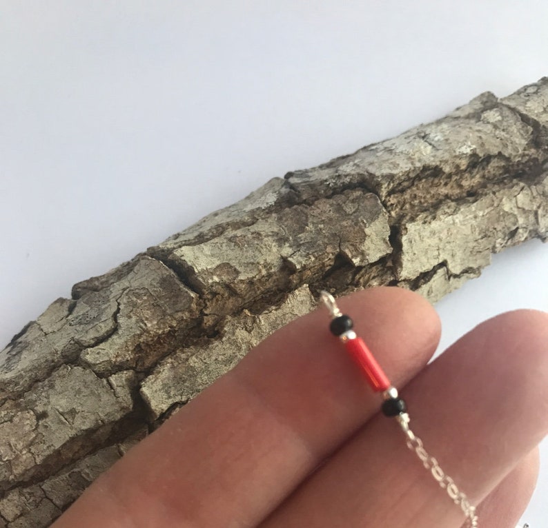 Fire Girlfriend Gift Thin Red Line,Dainty Firefighter Jewelry,Fireman Wife Gift,Red Line Bracelet,Fireman Mom Jewelry,Fireman Wife Jewelry