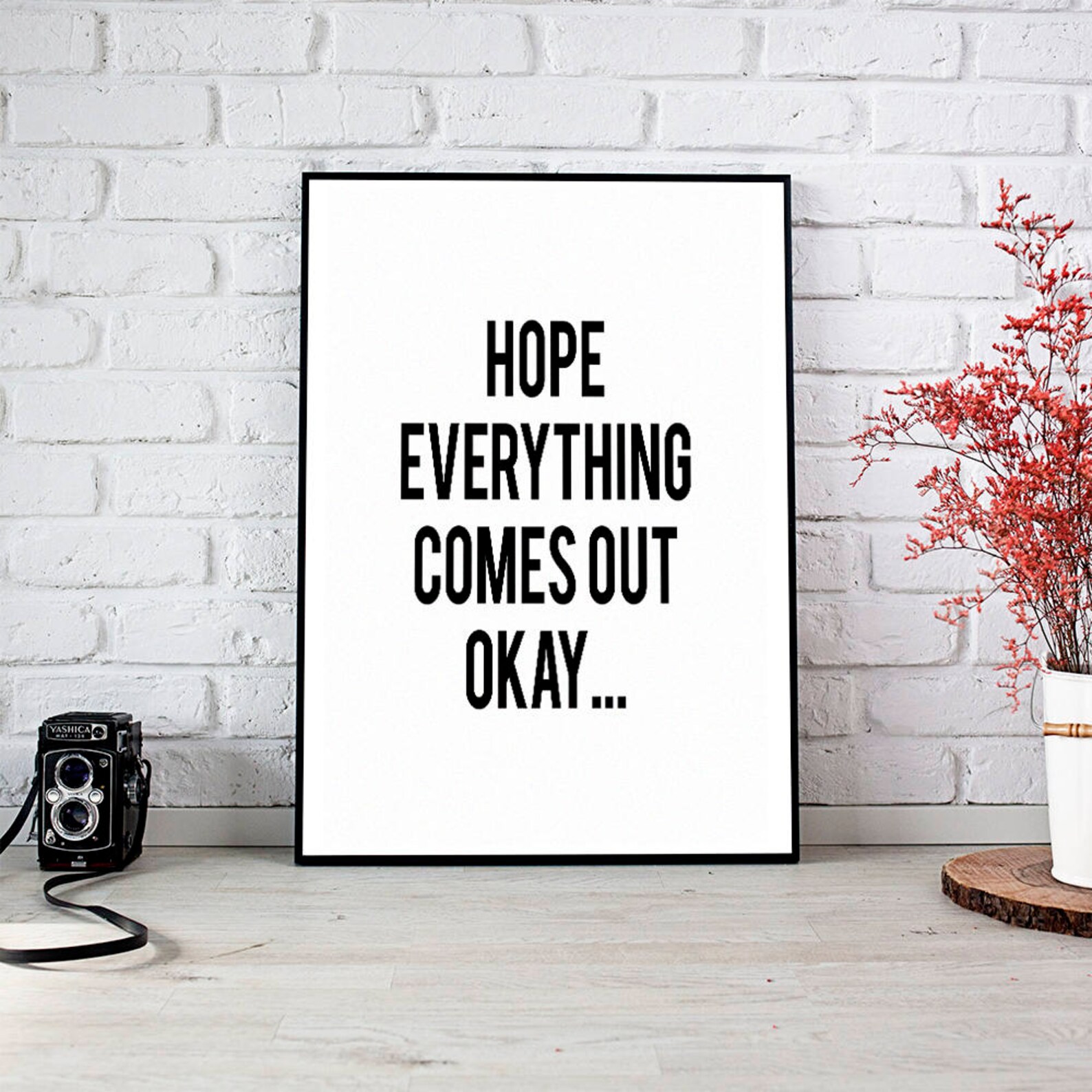 Hope Everything Comes Out Okaybathroom Decorprintable Wall - Etsy