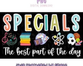 スペシャルティーチャー PNG バンドル | アート、音楽、STEM、体育（デジタルダウンロード）