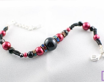 Bransoletki z kolekcji Sparkle: czarne / pawie / złote / czerwone / zielone