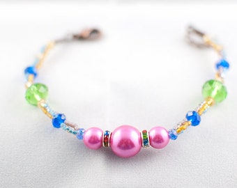 Bransoletki z kolekcji Sparkle: różowy/brązowy/złoty/biały/fioletowy/zielony