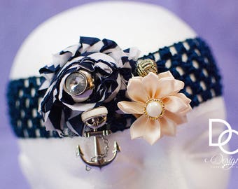 Baby Headbands: Nautical, Blue, Vintage Rose, Gold