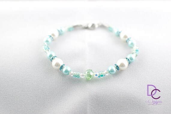 Sparkle Collection Bracelets: Green / Blue - Etsy