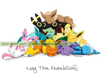 Płyta - Naptime Pokemon Art: Eevees/Ninetails-Vulpix