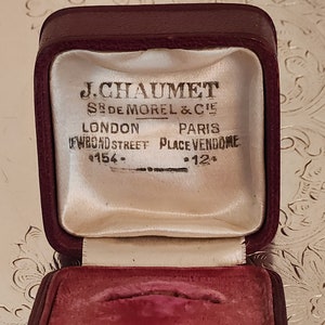RARE Antique Chaumet Ring Presentation Box
