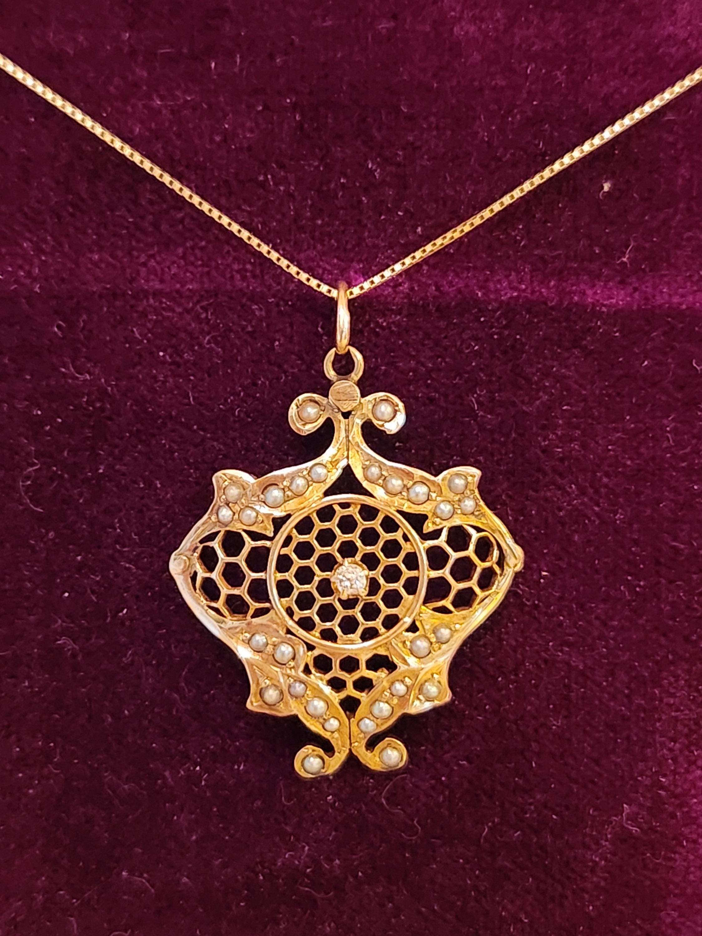 Antique necklace charm edwardian - Etsy 日本