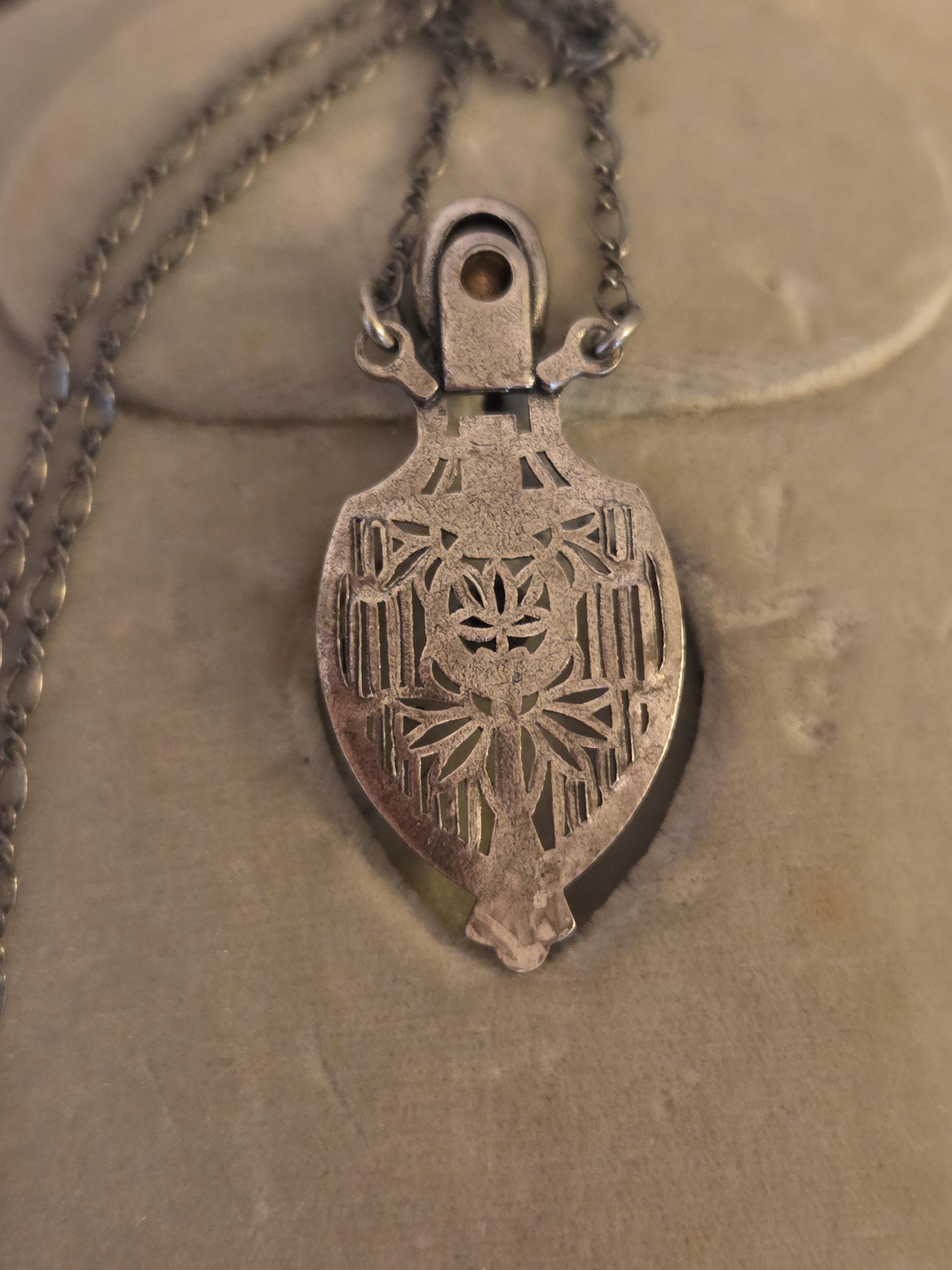 Vintage Art Deco PIDIDDLY LINKS Filigree Pendant Necklace - Etsy