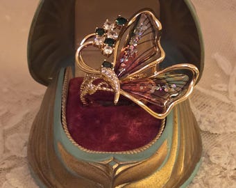 Large Adjustable Butterfly  Ring