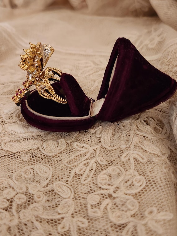 Whimsical Bird on a Branch  Multi Color C Z State… - image 5