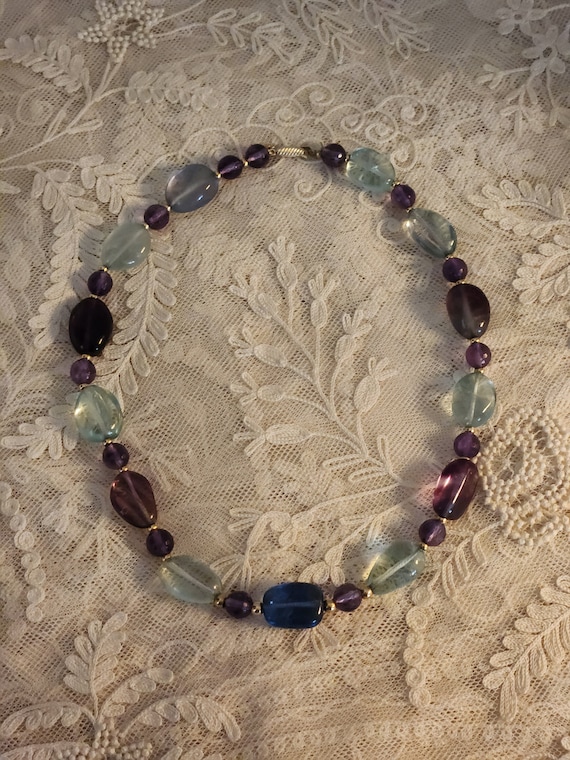 Gorgeous Zoe B. Multi colored Quartz Stones and 1… - image 1