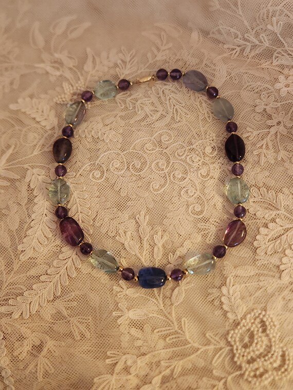 Gorgeous Zoe B. Multi colored Quartz Stones and 1… - image 3